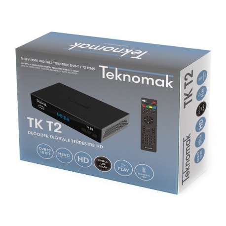 Teknomak TK T2  -Receptor Digital Terreste TDT (DVB-T2) HDMI/SCART 