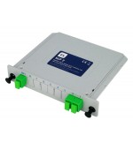 SCF 2 -  Splitter fibra óptica modular (cassette) 1x2 conectorizado SC/APC